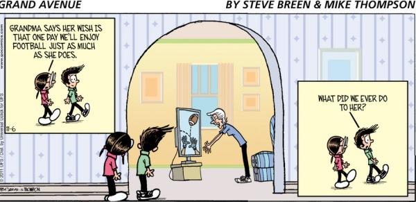 Football comic strip