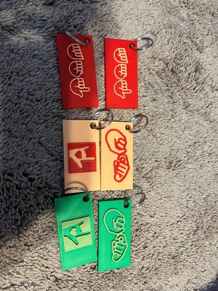 Friend, ASL and ILY keychains